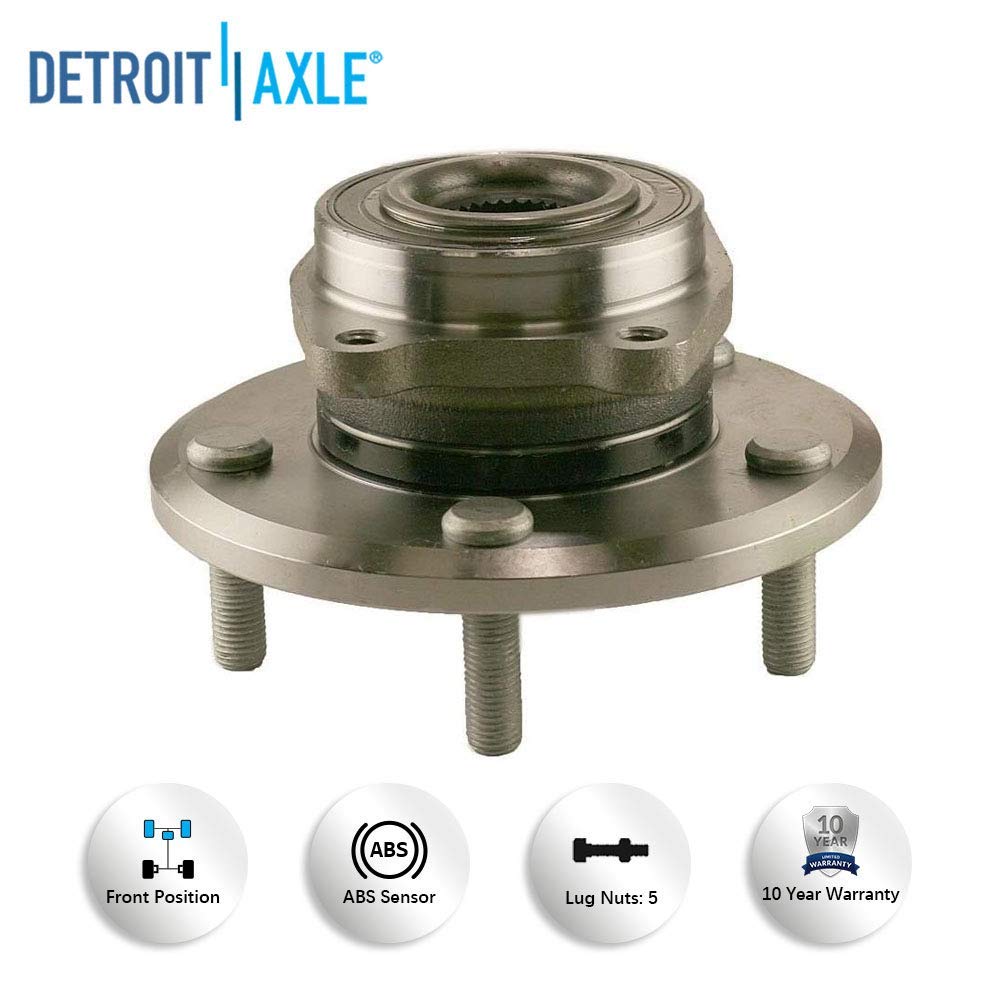 Detroit Axle - Front Wheel Hub and Bearings Kit for 2009 2010-2015 Dodge Journey — image 9