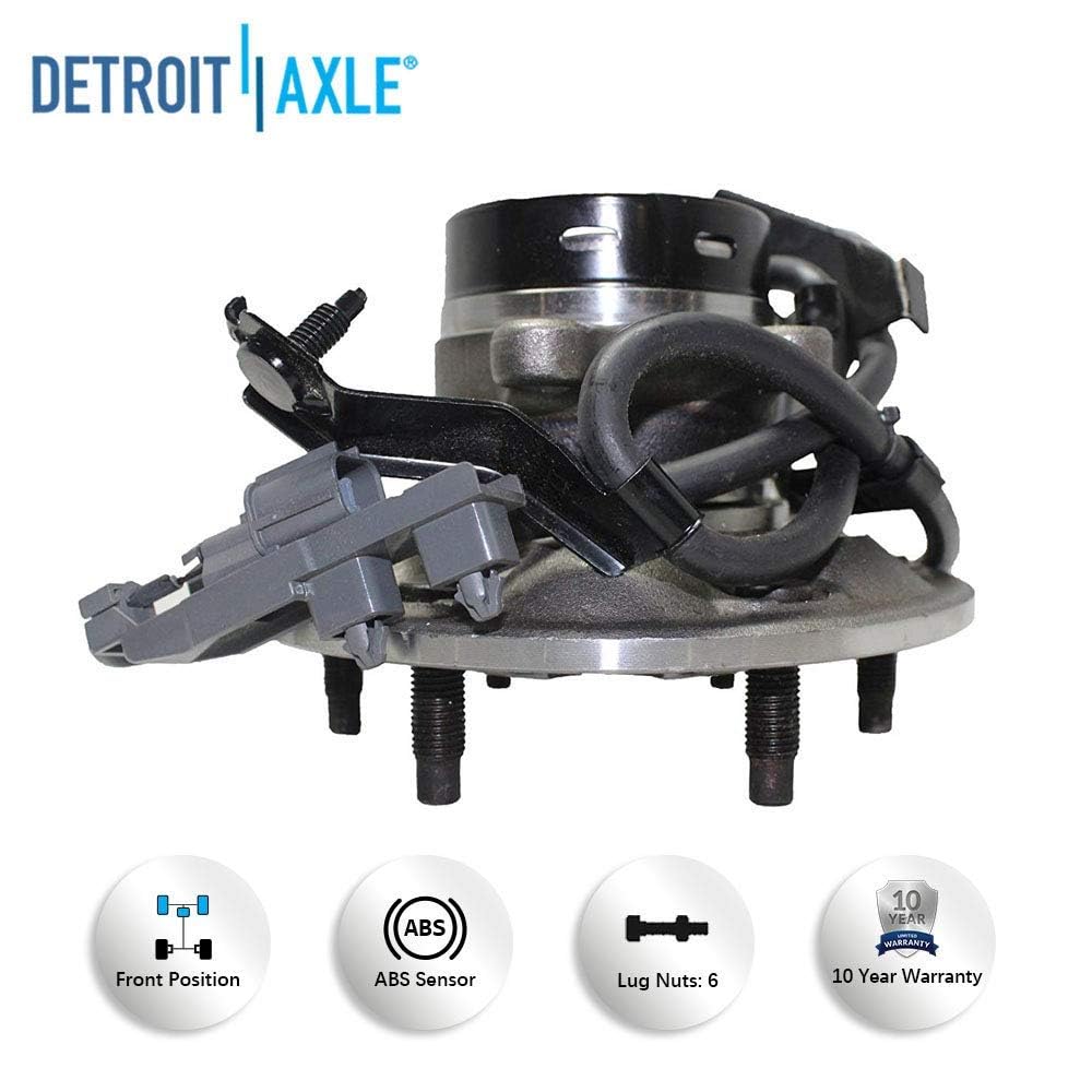 Detroit Axle - 2WD Front Wheel Hubs Ball Joints for Chevy Colorado GMC Canyon — image 9