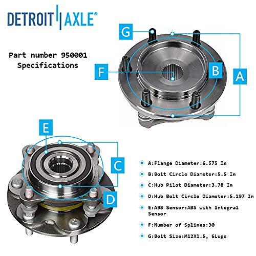 Front Wheel Bearing and Hub Assembly | Dorman 950-001 Fits Toyota Lexus — image 8
