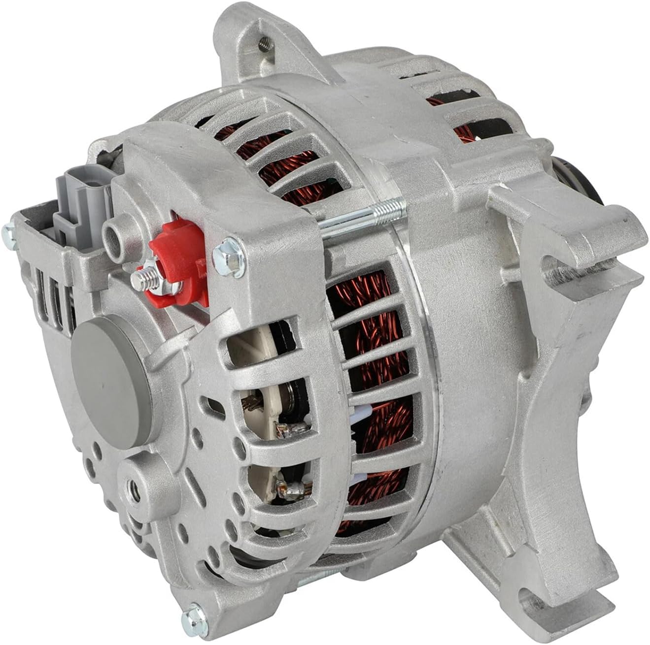 Detroit Axle - 135A 12V 6-Groove Clutch Pulley Alternator for 05-08 Ford Mustang — image 4