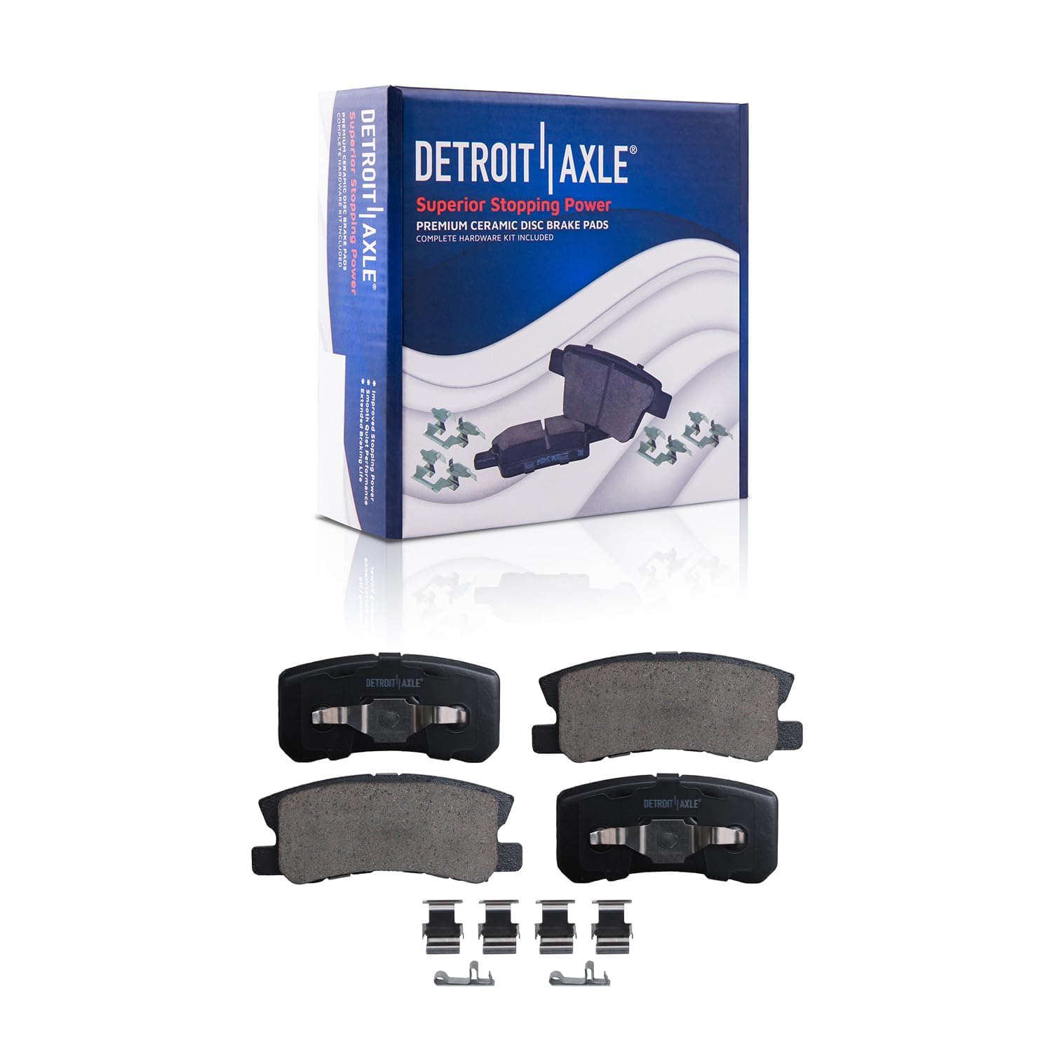 Detroit Axle - Front  Rear Drilled Rotors Brake Pads for 200 Sebring Avenger — image 7