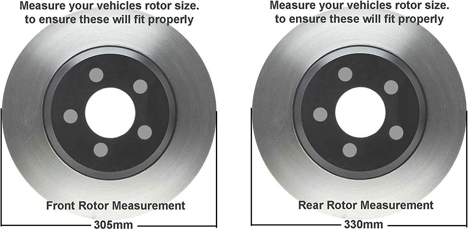 Detroit Axle - Front Rear Disc Rotors Brake Pads for Silverado Sierra 1500 Tahoe — image 8
