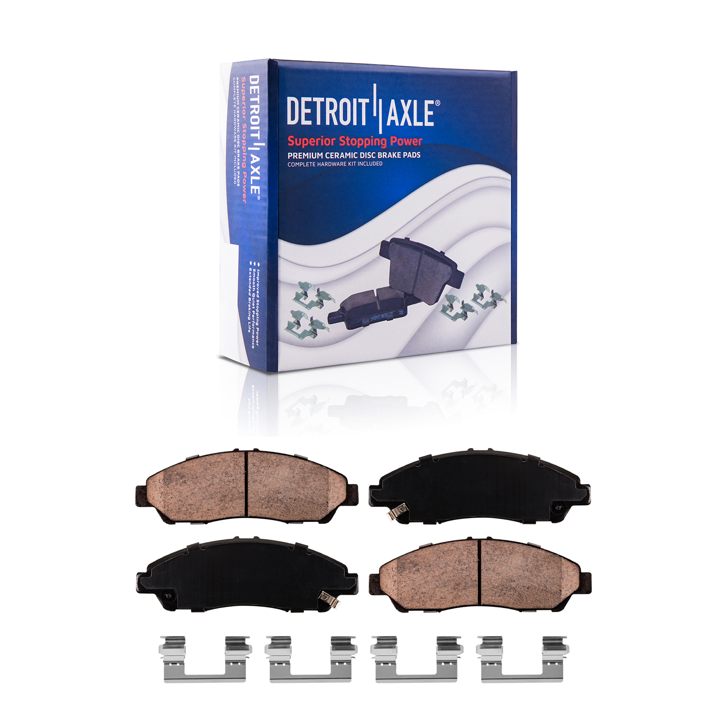 Detroit Axle - Front Rear Rotors Brake Pads for 2009-2013 Acura MDX ZDX Pilot — image 6