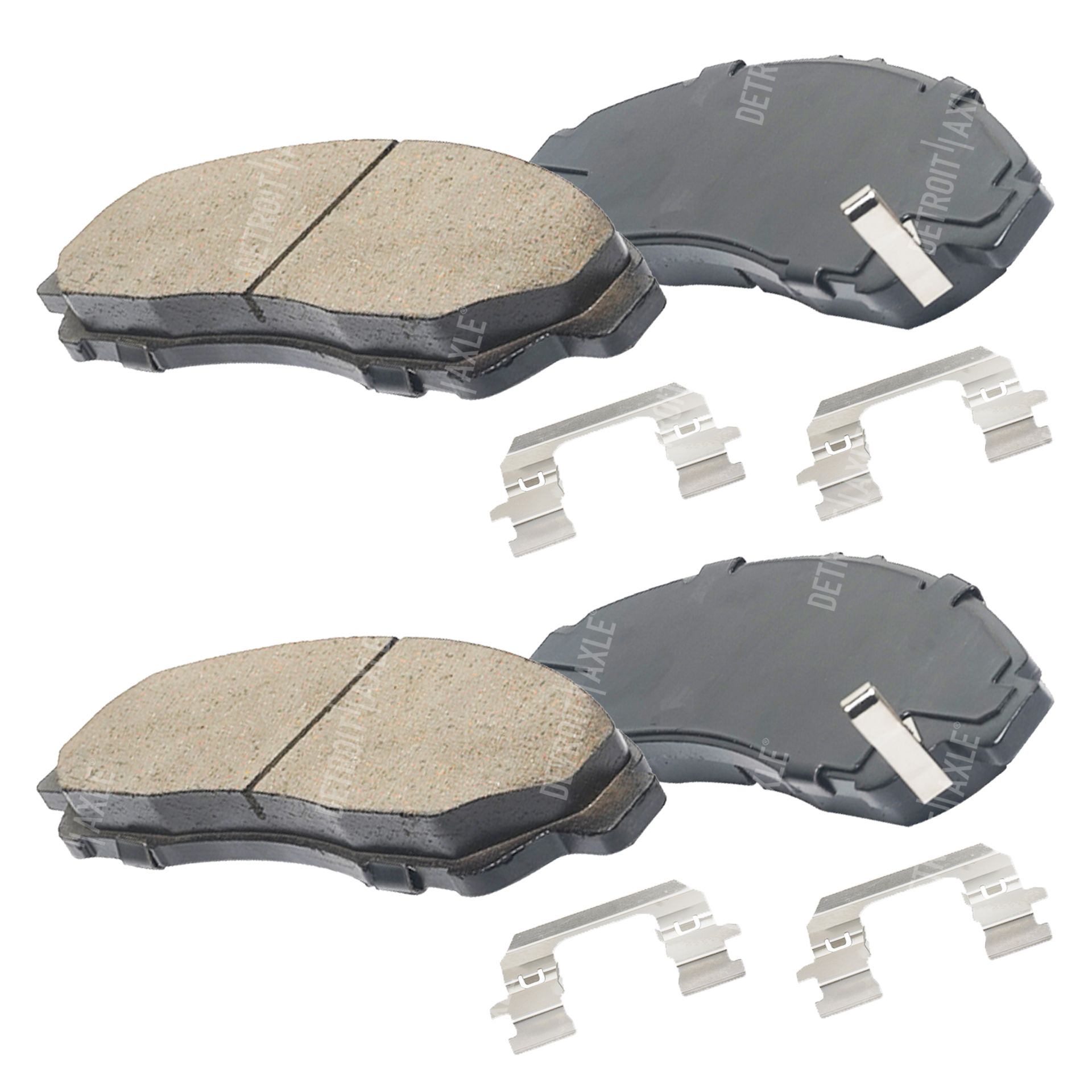 Detroit Axle - Front Rear Drilled Rotors Brake Pad for Acura MDX ZDX Honda Pilot — image 6