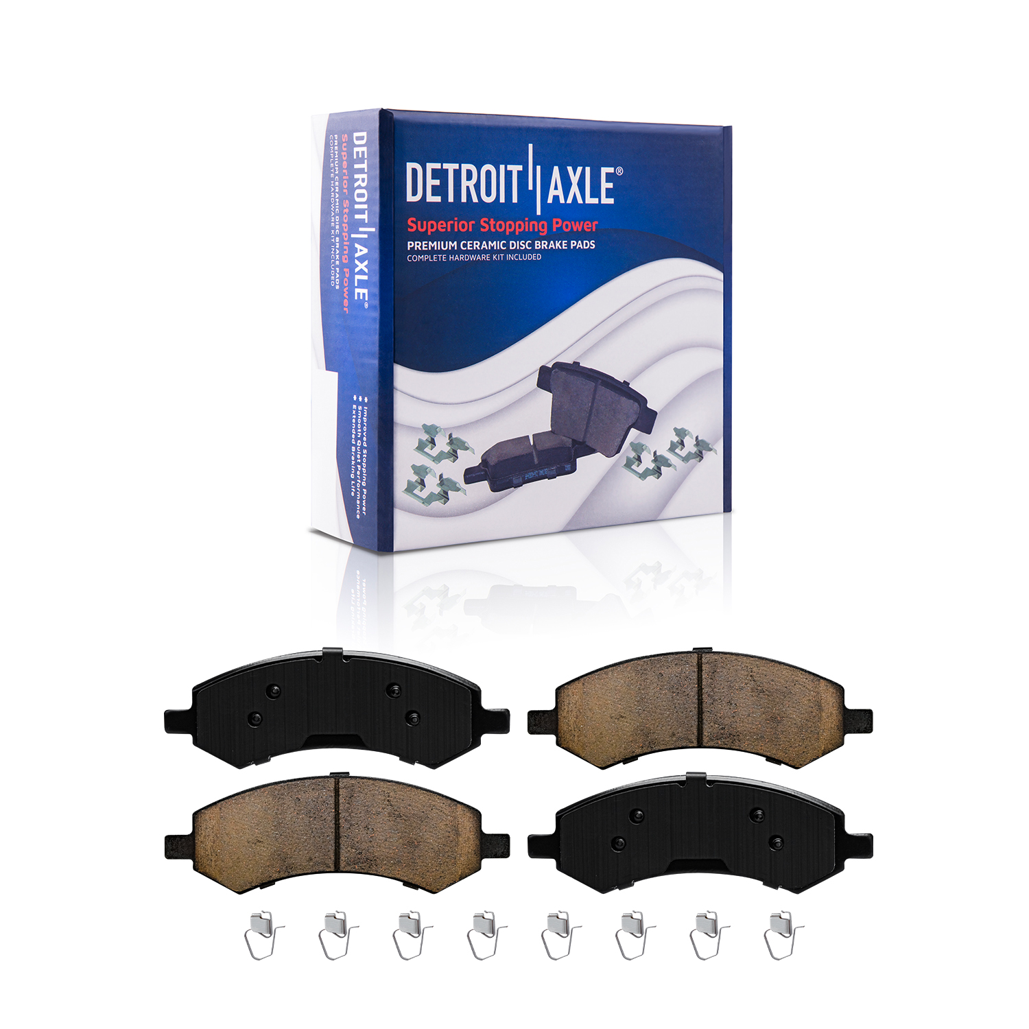 Detroit Axle - Front Rear Drilled Rotors Brake Pads for Ram 1500 Durango Aspen — image 5