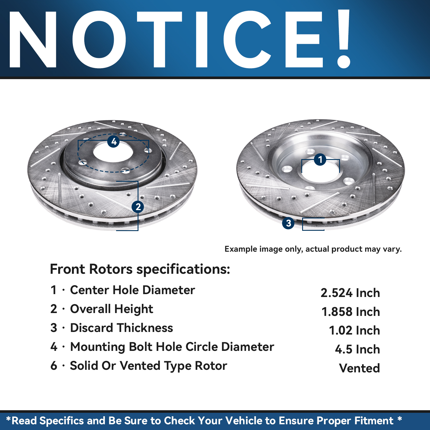 Detroit Axle - Front Rear Drilled Rotors Brake Pads for Acura TSX Honda Accord — image 10