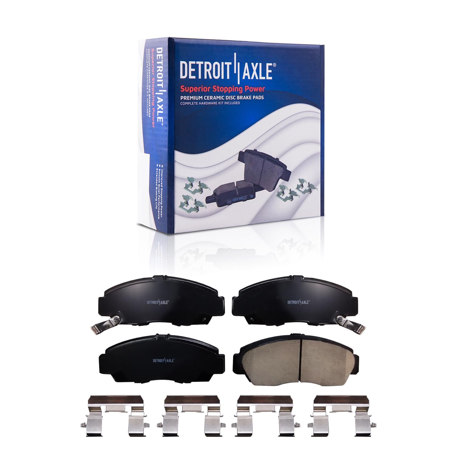 Detroit Axle - Front  Rear Drilled Rotors Brake Pads for Honda Accord Acura TSX — image 6