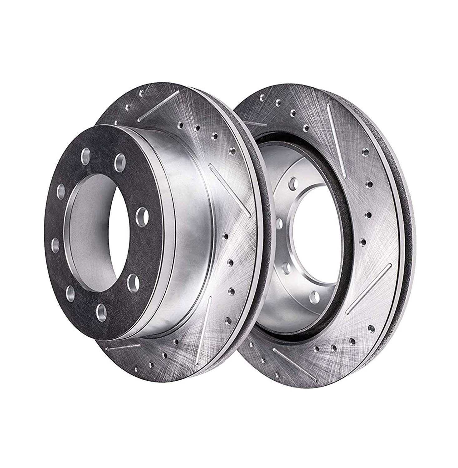 Detroit Axle - Front Rear Drilled Brake Kit for Silverado Sierra 2500HD 3500HD — image 4