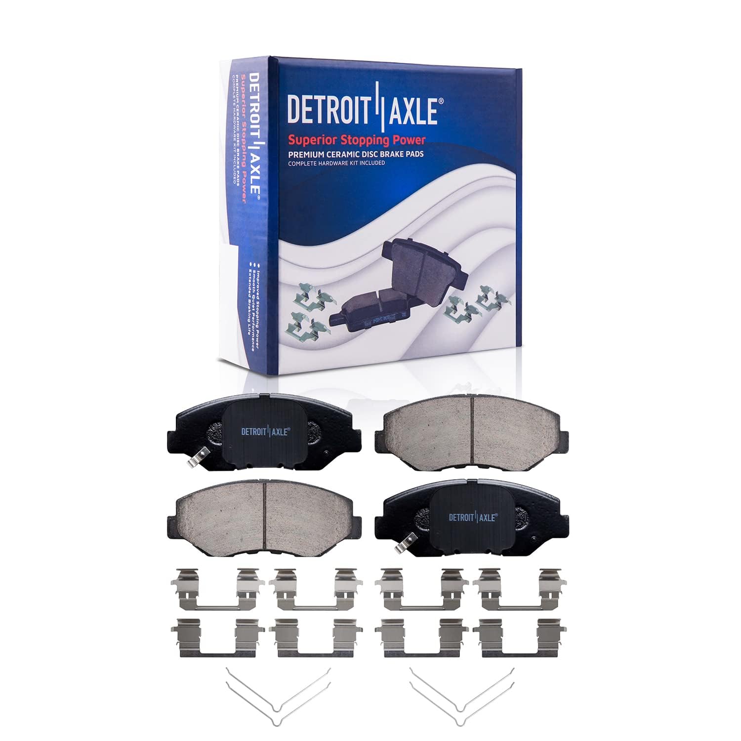 Detroit Axle - Front Rear Rotors Ceramic Brake Pads for 2003-2011 Honda Element — image 6