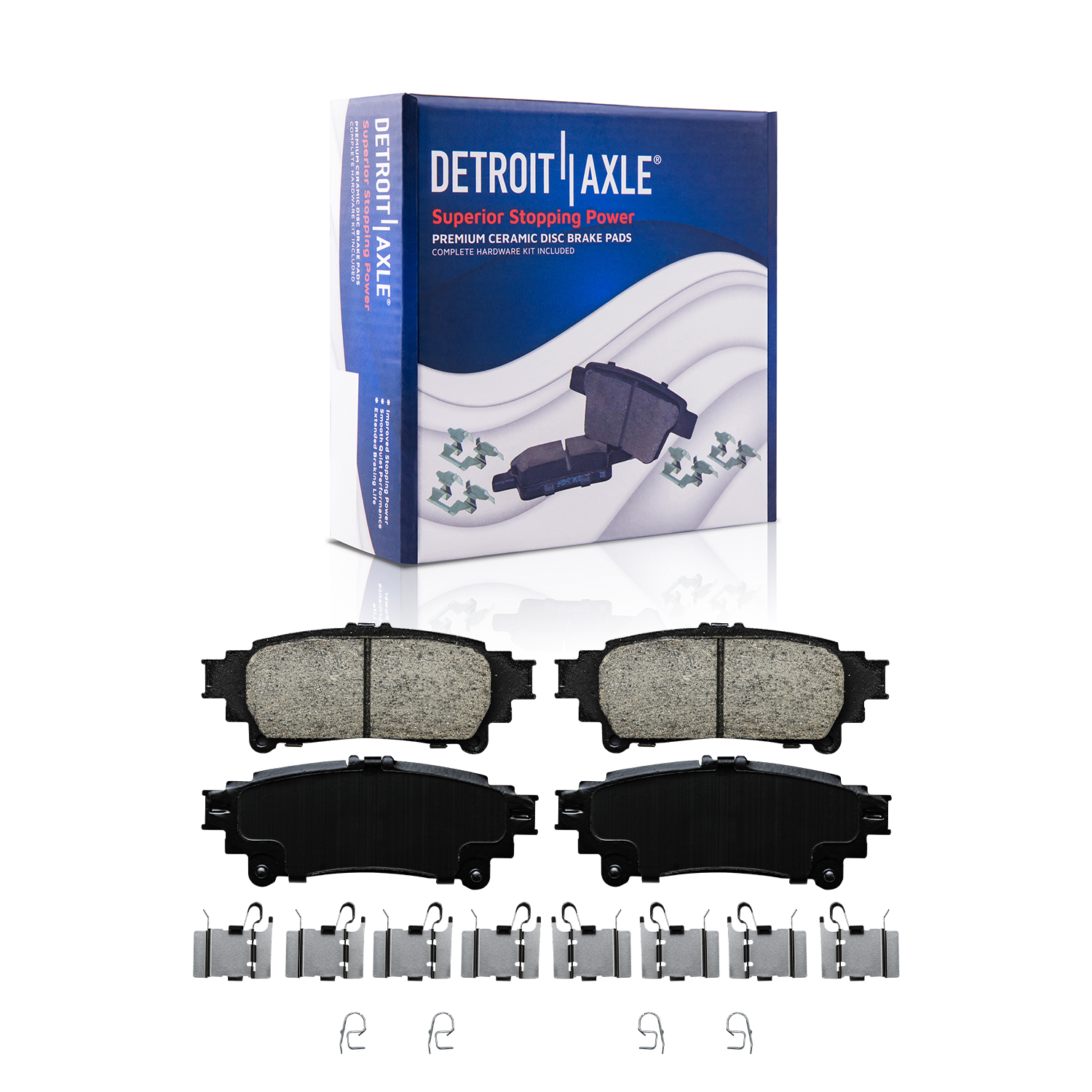 Detroit Axle - Front Rear Drilled Rotors Brake Pads for RX350 RX450h Highlander — image 7