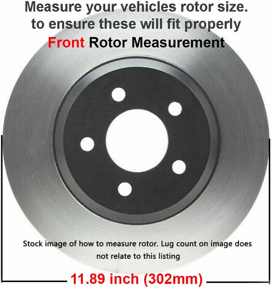 Detroit Axle - Front  Rear Drilled Rotors Brake Pads for GMC Envoy Trailblazer — image 7
