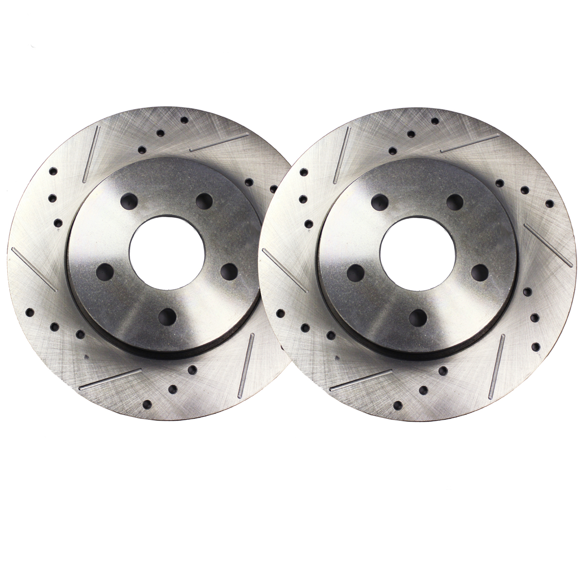 Detroit Axle - Front Rear Drilled Brake Rotor Pad for Challenger Charger Magnum — image 4