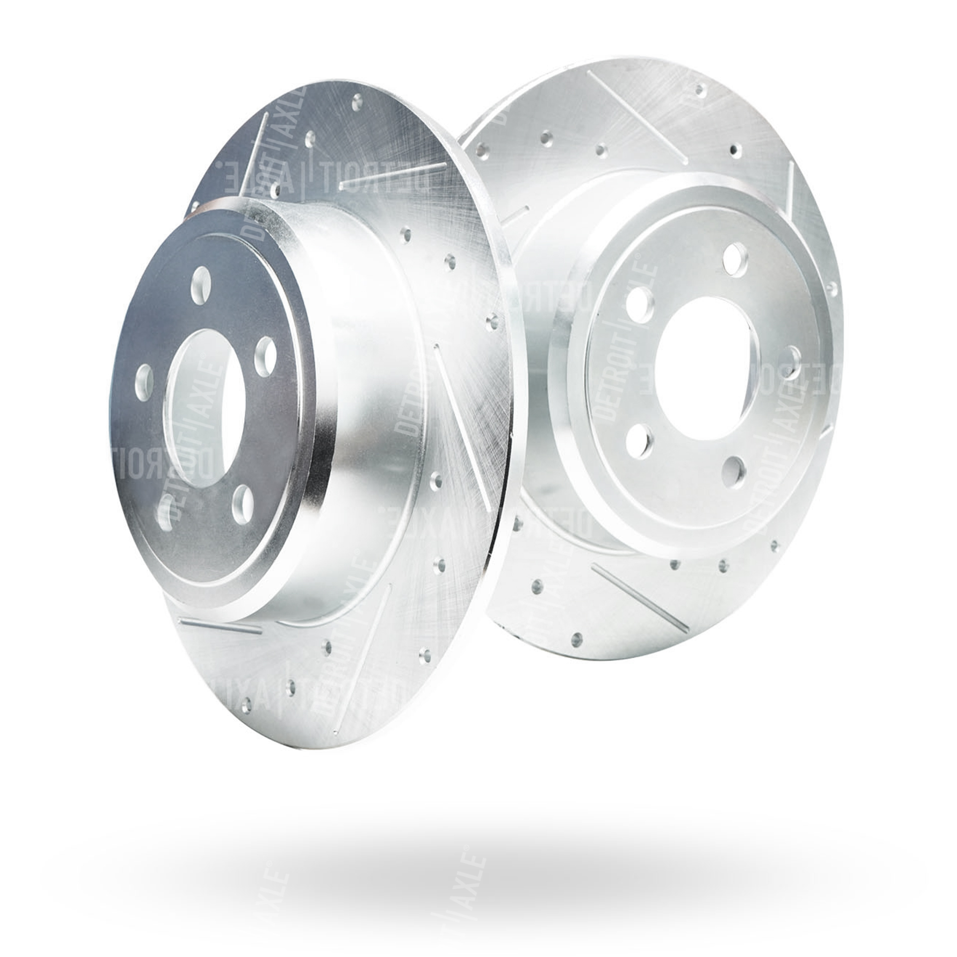 Detroit Axle - Front Rear Drilled Brake Rotor Pad for Challenger Charger Magnum — image 5