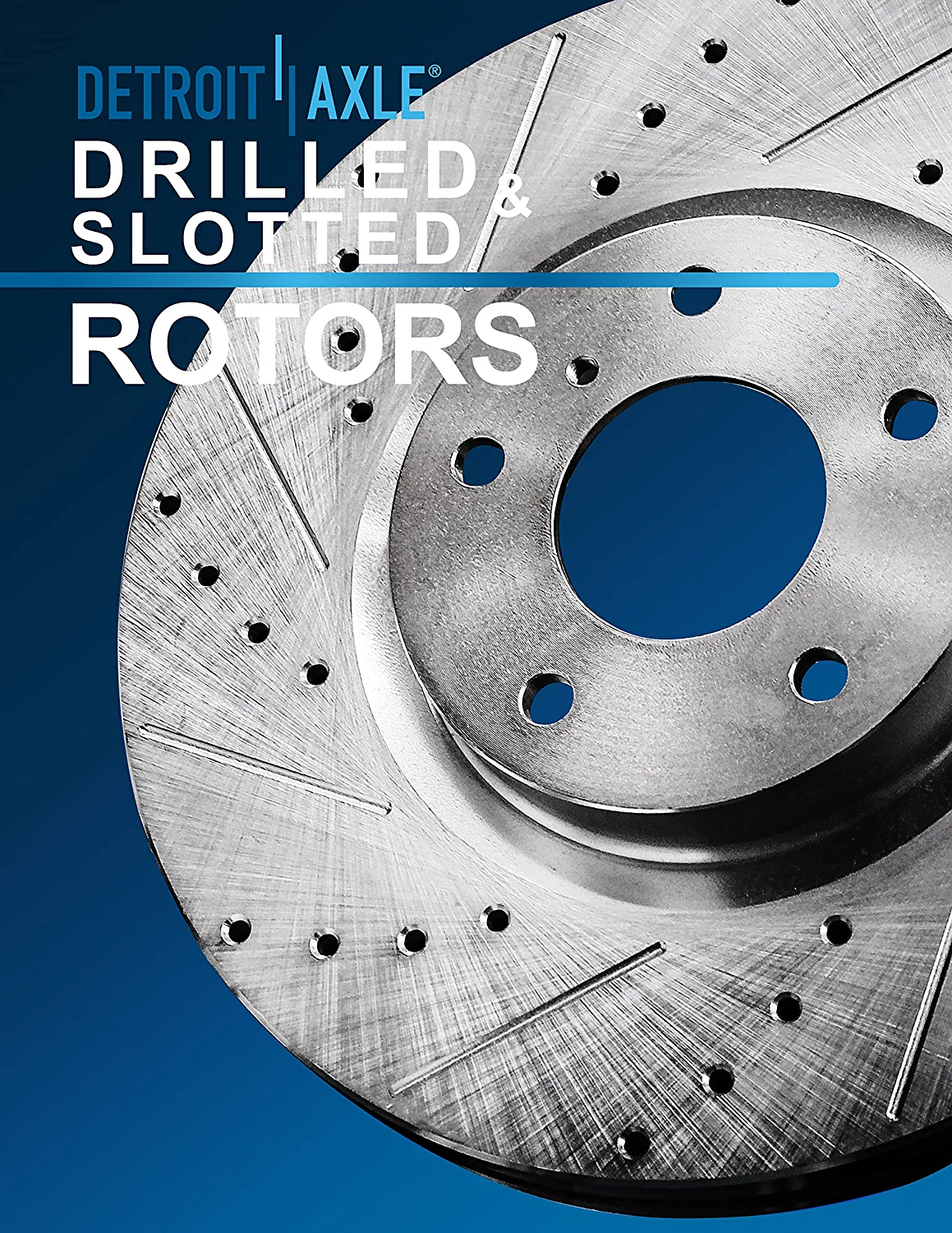 Detroit Axle - Front  Rear Drilled Rotors Brake Pads Kit for Nissan Murano — image 8