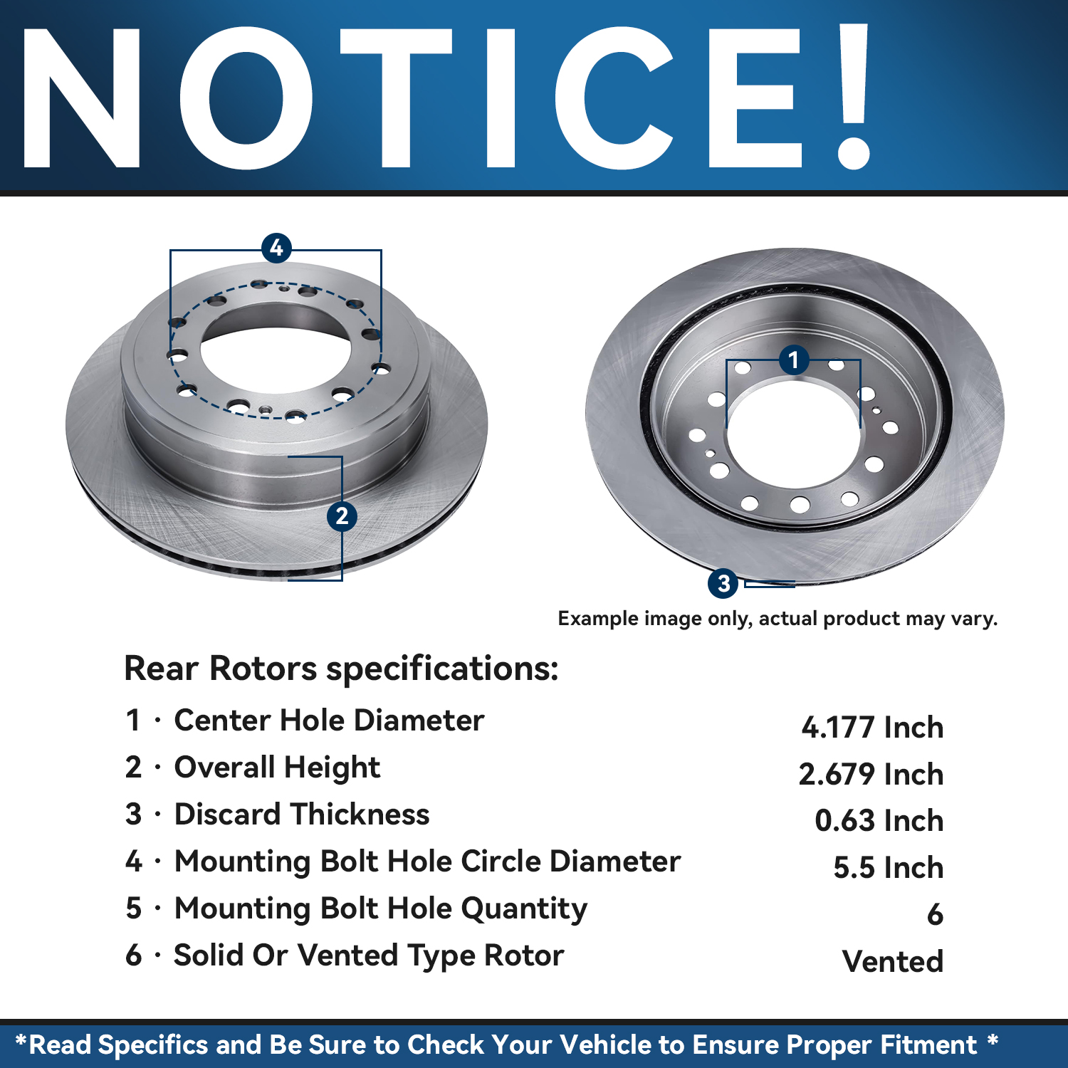 Detroit Axle - Front Rear Disc Rotors Brake Pads for 2001-2007 Toyota Sequoia — image 11