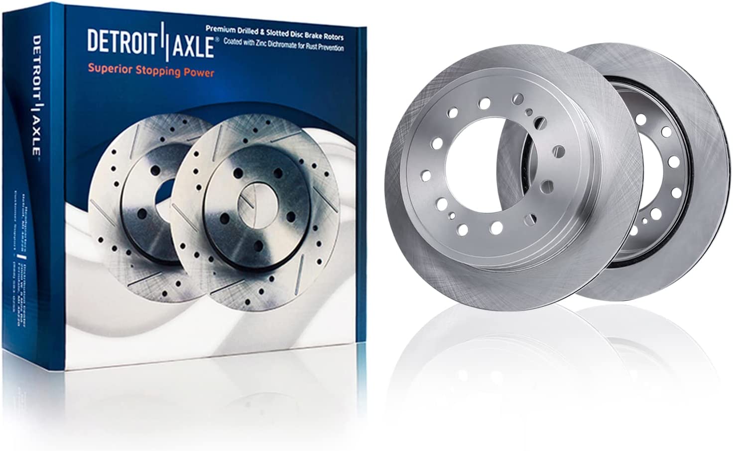 Detroit Axle - Front Rear Disc Rotors Brake Pads for 2001-2007 Toyota Sequoia — image 5