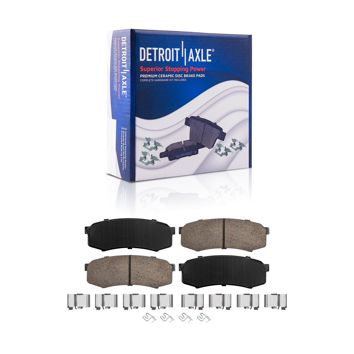 Detroit Axle - Front Rear Drilled Rotors Brake Pads for 2001-2007 Toyota Sequoia — image 7