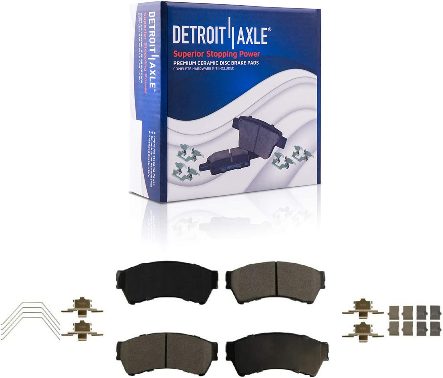 Detroit Axle - Front Rear Drilled Brake Kit for 2006-12 Fusion MKZ Mazda 6 Milan — image 6