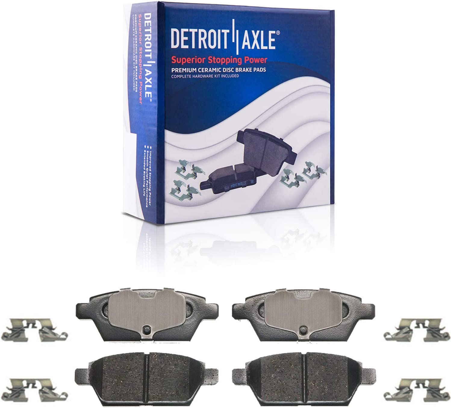 Detroit Axle - Front Rear Drilled Brake Kit for 2006-12 Fusion MKZ Mazda 6 Milan — image 7