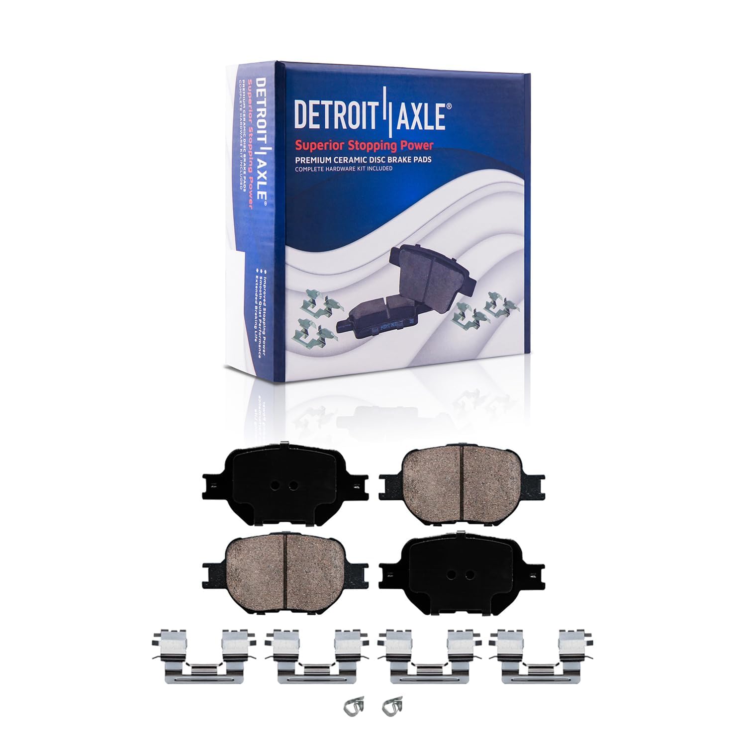 Detroit Axle - Front  Rear Rotors Brake Pads for 2000 2001-2005 Toyota Celica — image 6