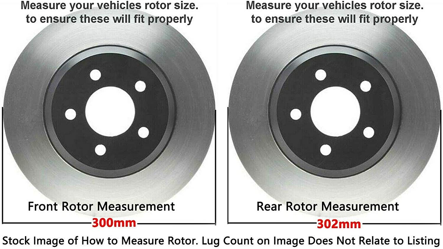 Detroit Axle - Front Rear Disc Rotors Brake Pads for Ford Fusion Lincoln MKZ — image 8