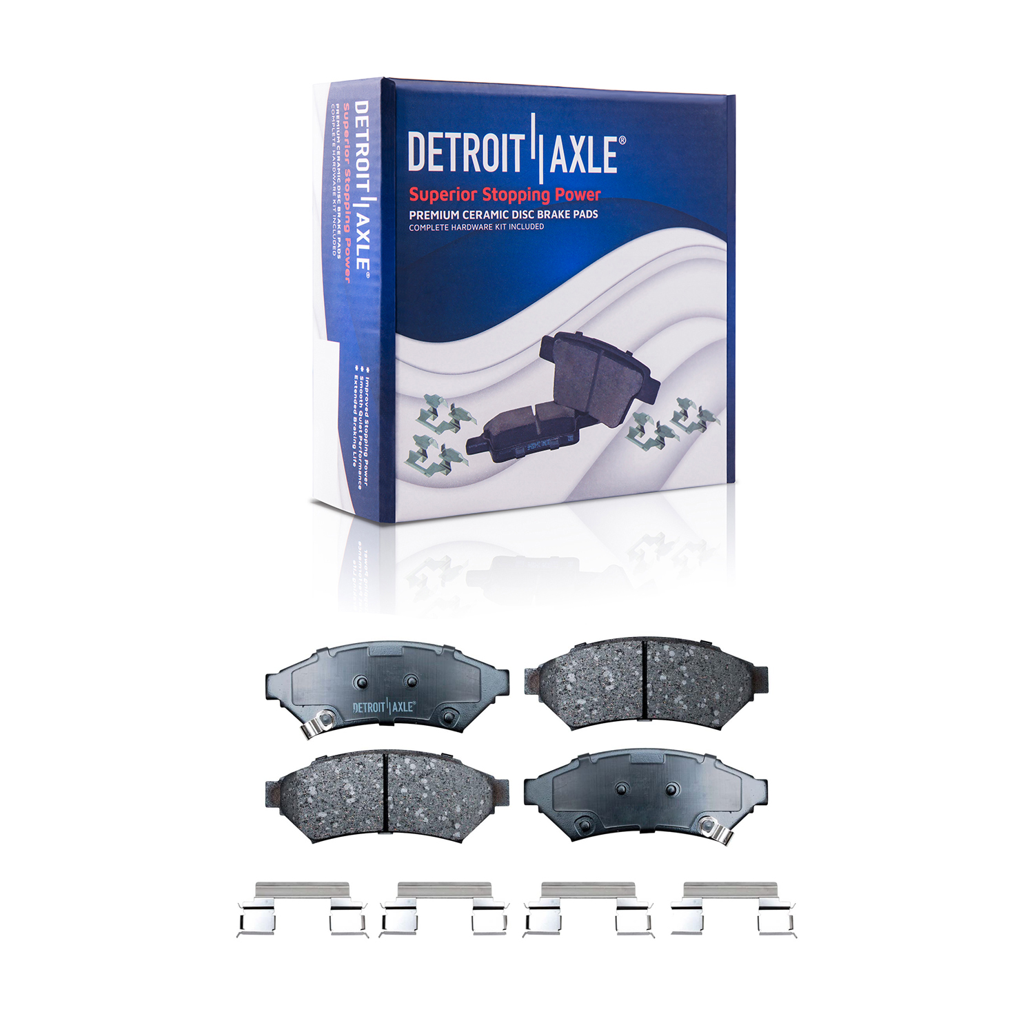 Detroit Axle - Front Rear Rotors Brake Pads for Buick Allure Lacrosse Grand Prix — image 6
