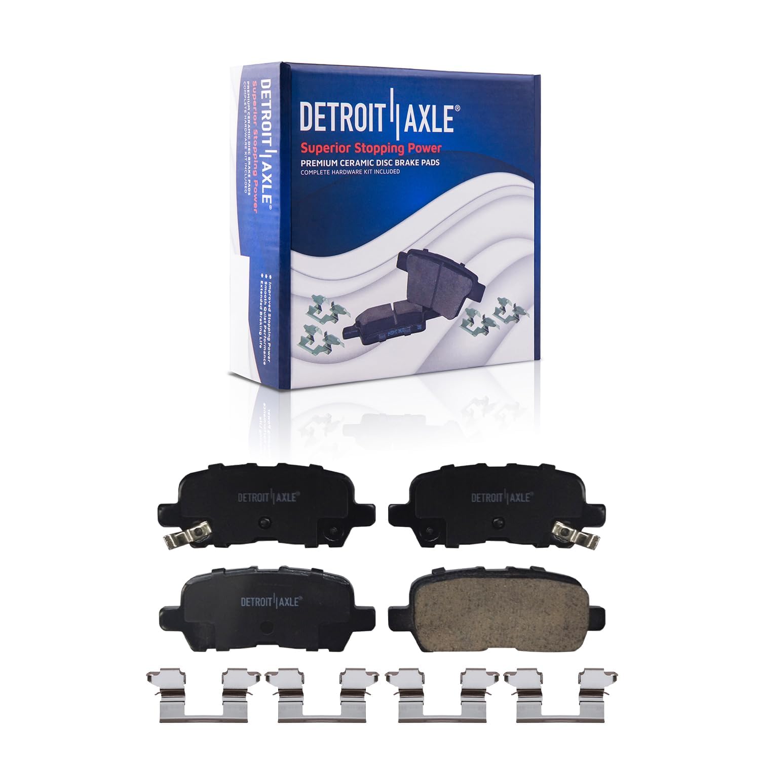 Detroit Axle - Front Rear Drilled Rotors Brake Pads Kit for Grand Prix LaCrosse — image 7