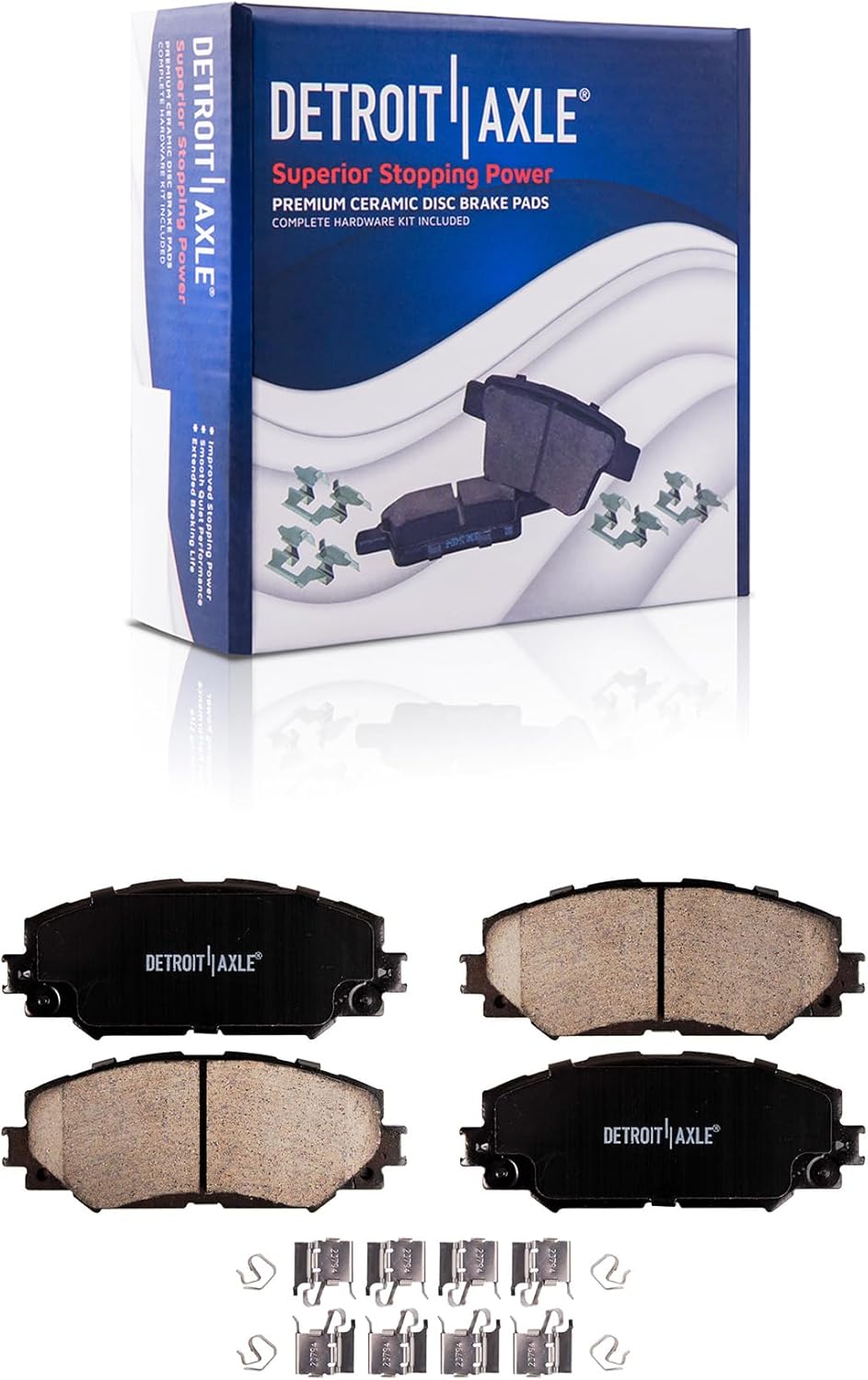 Detroit Axle - Front Rear Drilled Rotors Brake Pads for 2008 2009-2015 Scion xB — image 6