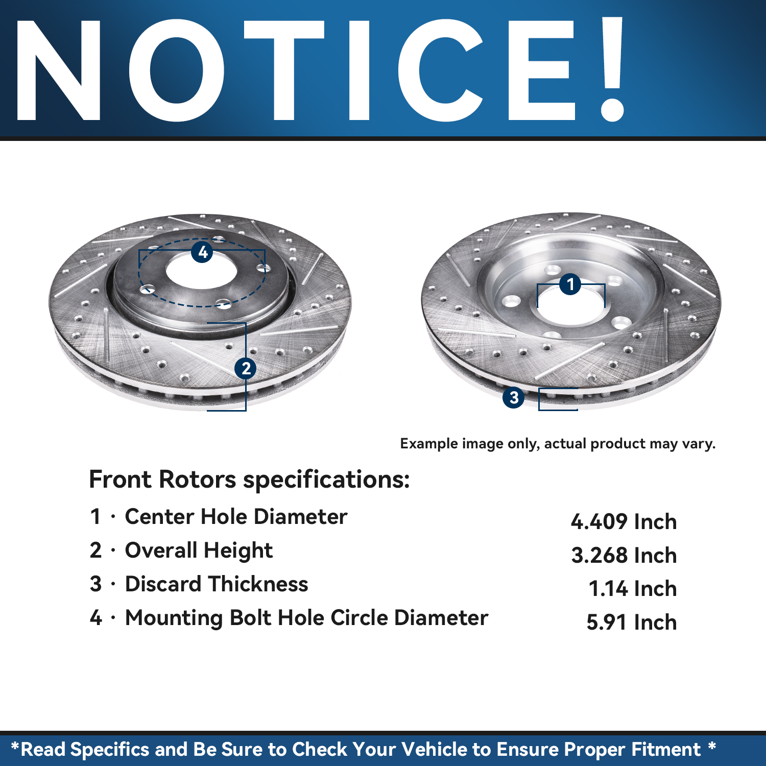 Detroit Axle - Front Rear Drilled Rotors Brake Pads for Toyota Sequoia Tundra — image 10