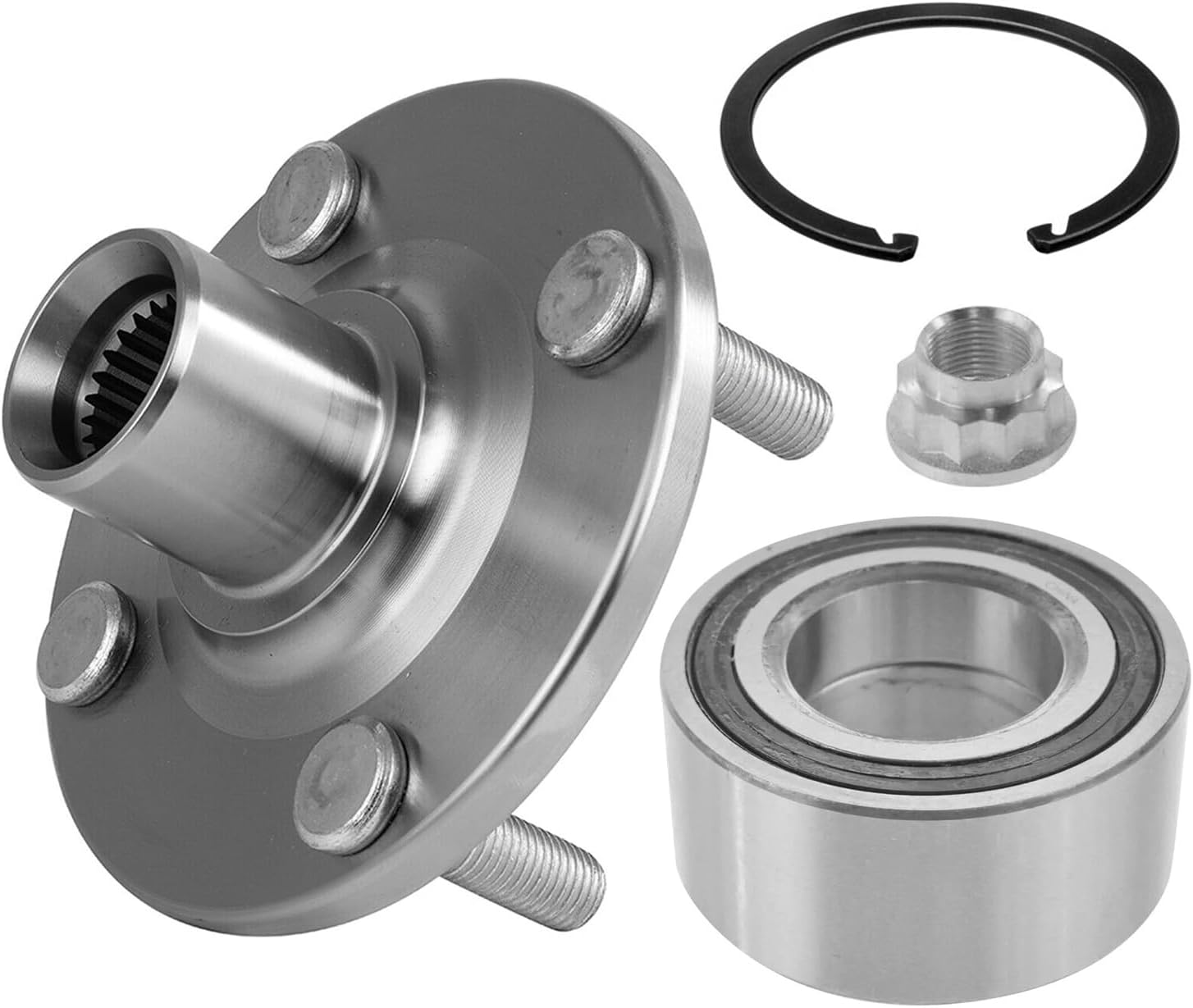 Detroit Axle - Front Wheel Hub and Bearing for 2000-2006 Scion xA xB Toyota Echo — image 5