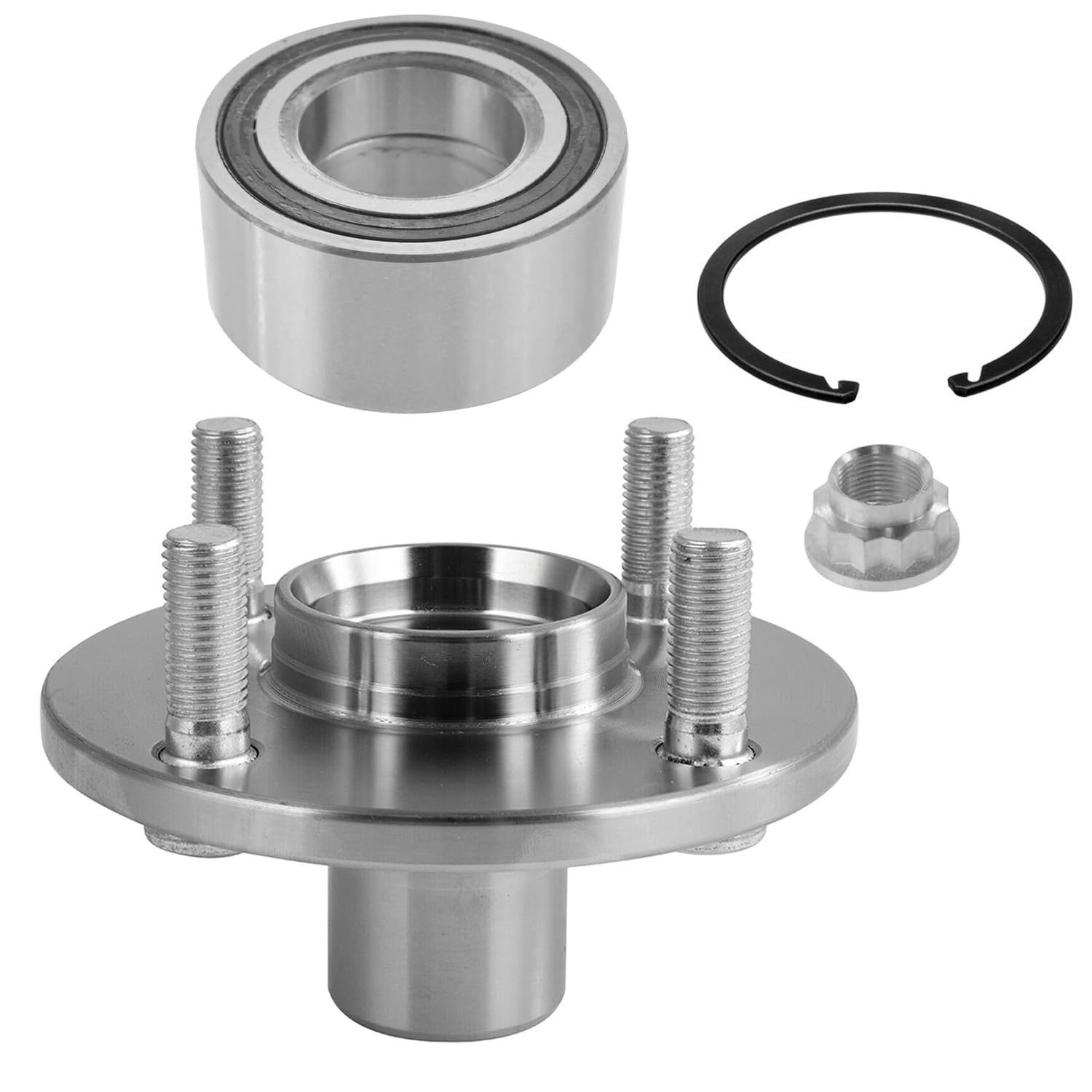 Detroit Axle - Front Wheel Hub and Bearings for 2000-06 Scion xA xB Toyota Echo — image 7