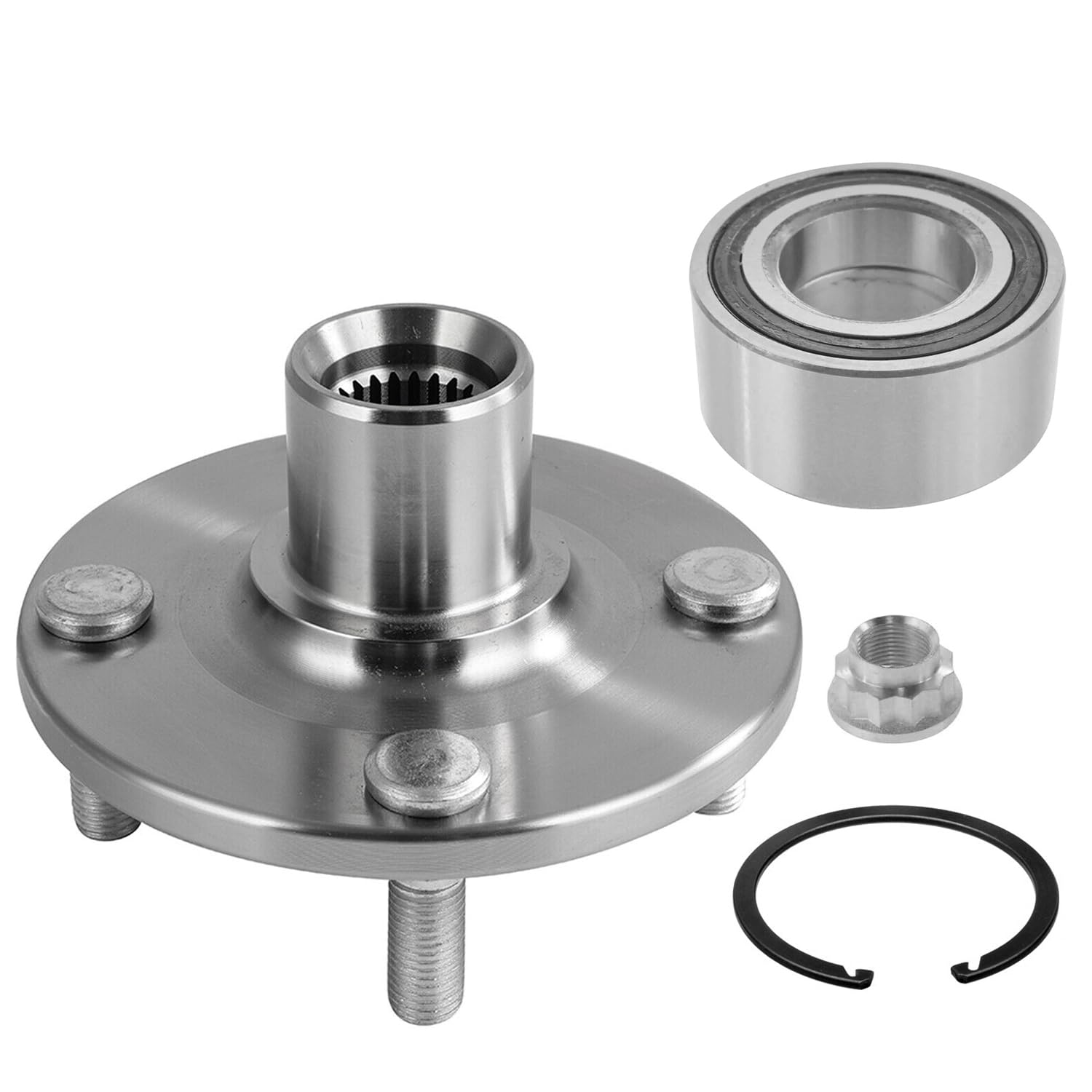 Detroit Axle - Front Wheel Hub and Bearings for 2000-06 Scion xA xB Toyota Echo — image 4