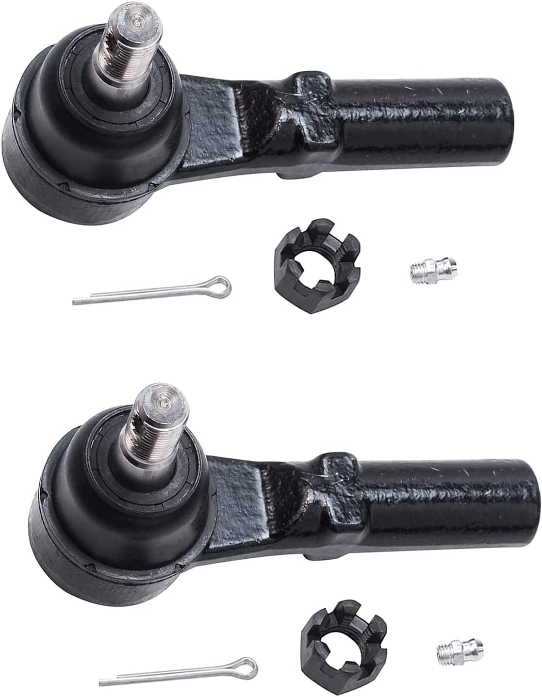 Detroit Axle - 15mm Thread Front Outer Tie Rods for Chrysler Aspen Dodge Durango — image 5