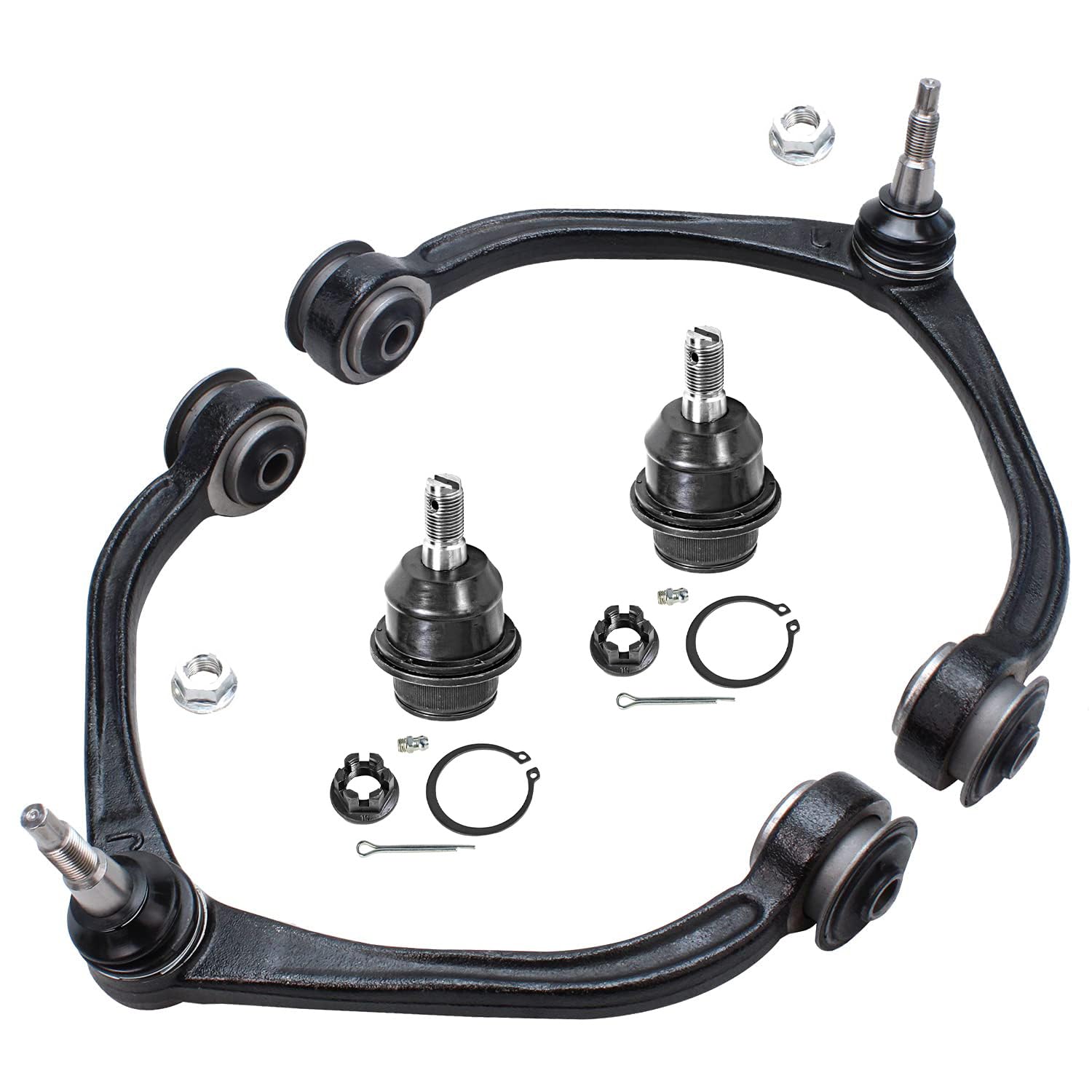 4pc Front Upper Control Arms Lower Ball Joints Suspension Kit