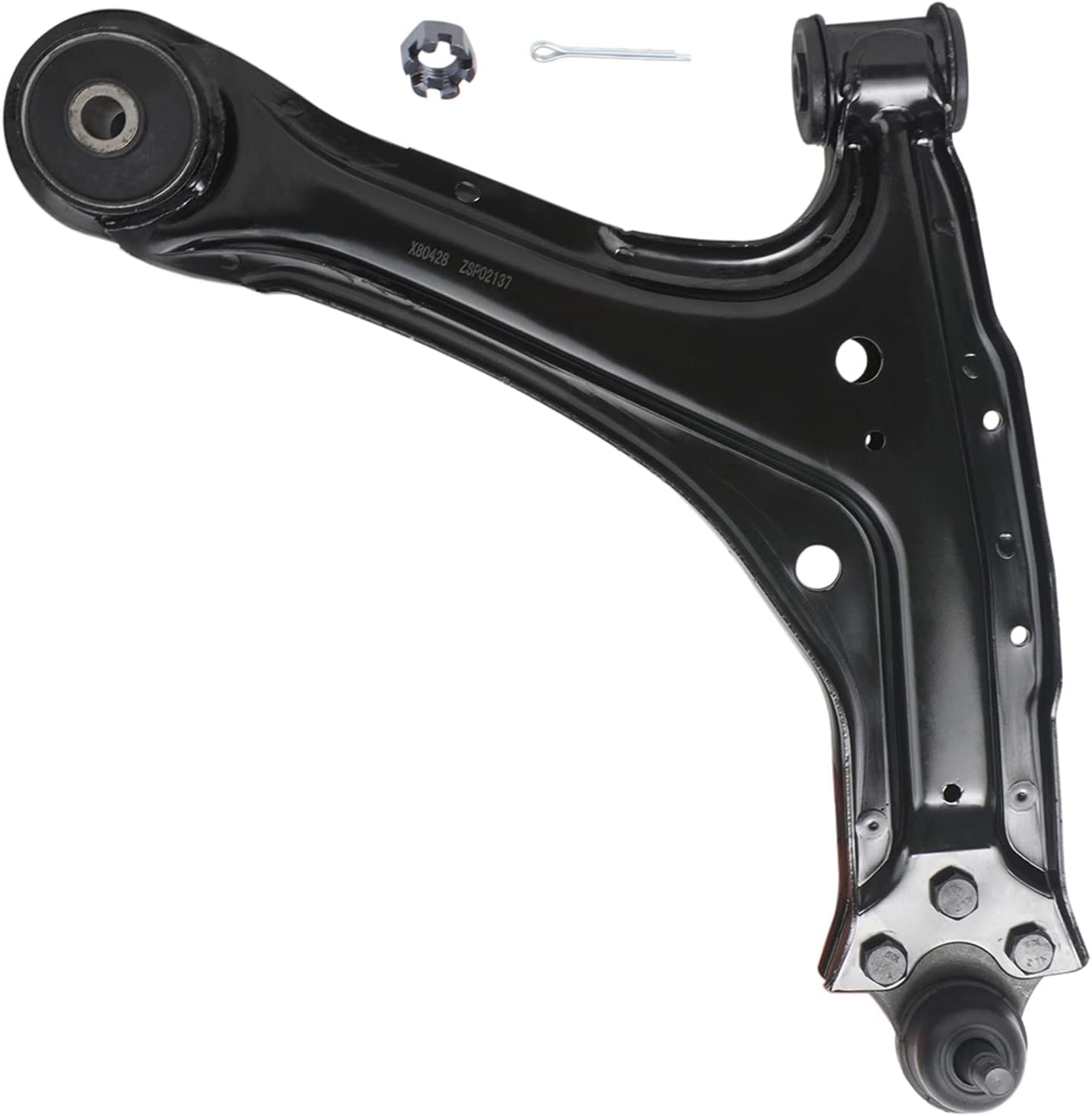 Front Right Lower Suspension Control Arm and Ball Joint Assembly | Detroit Axle K80428 Fits Pontiac Oldsmobile Chevrolet - 5