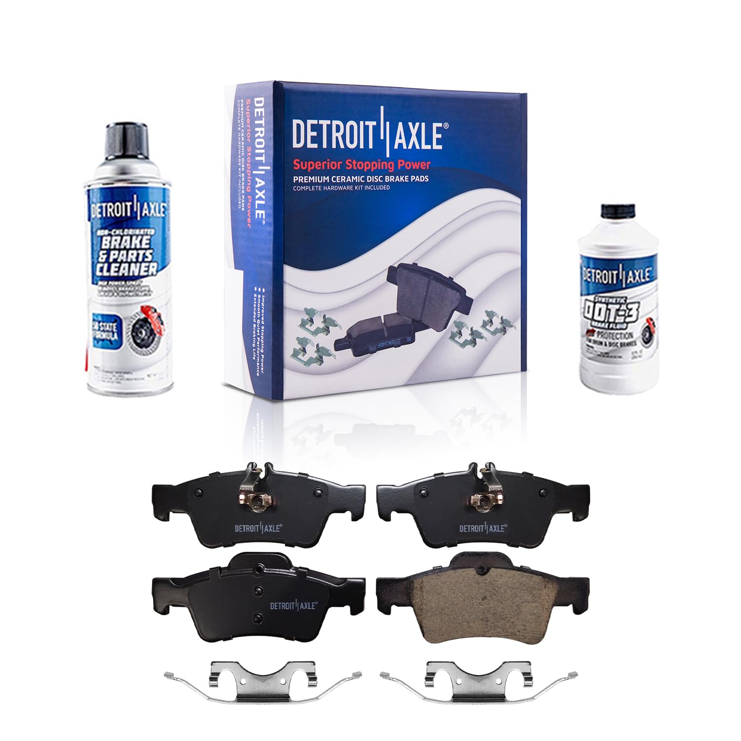 4pc Rear Ceramic Brake Pads Kit
