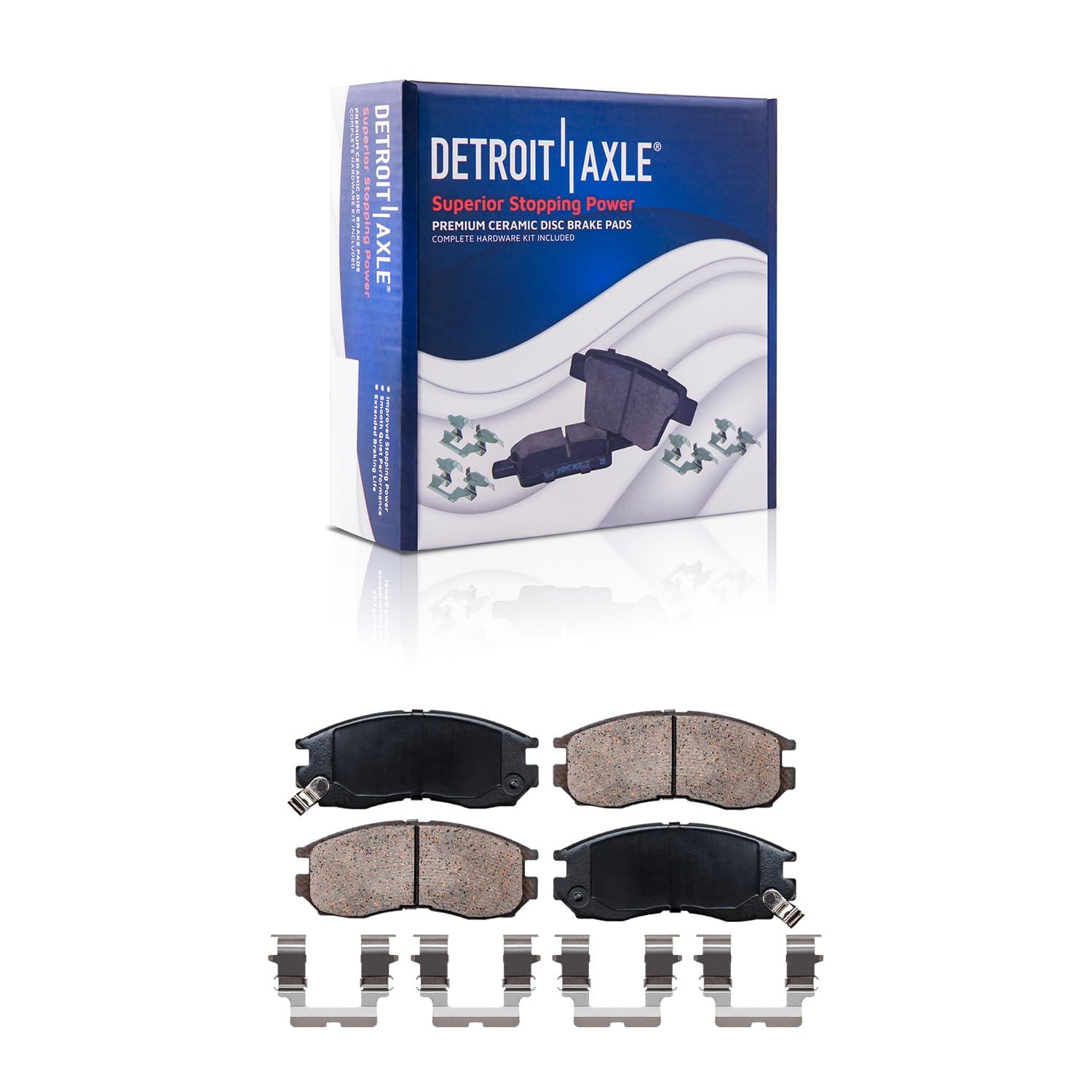Detroit Axle - Front Rotors Brake Pads for Expo Galant Summit 2000 GTX Colt - 5