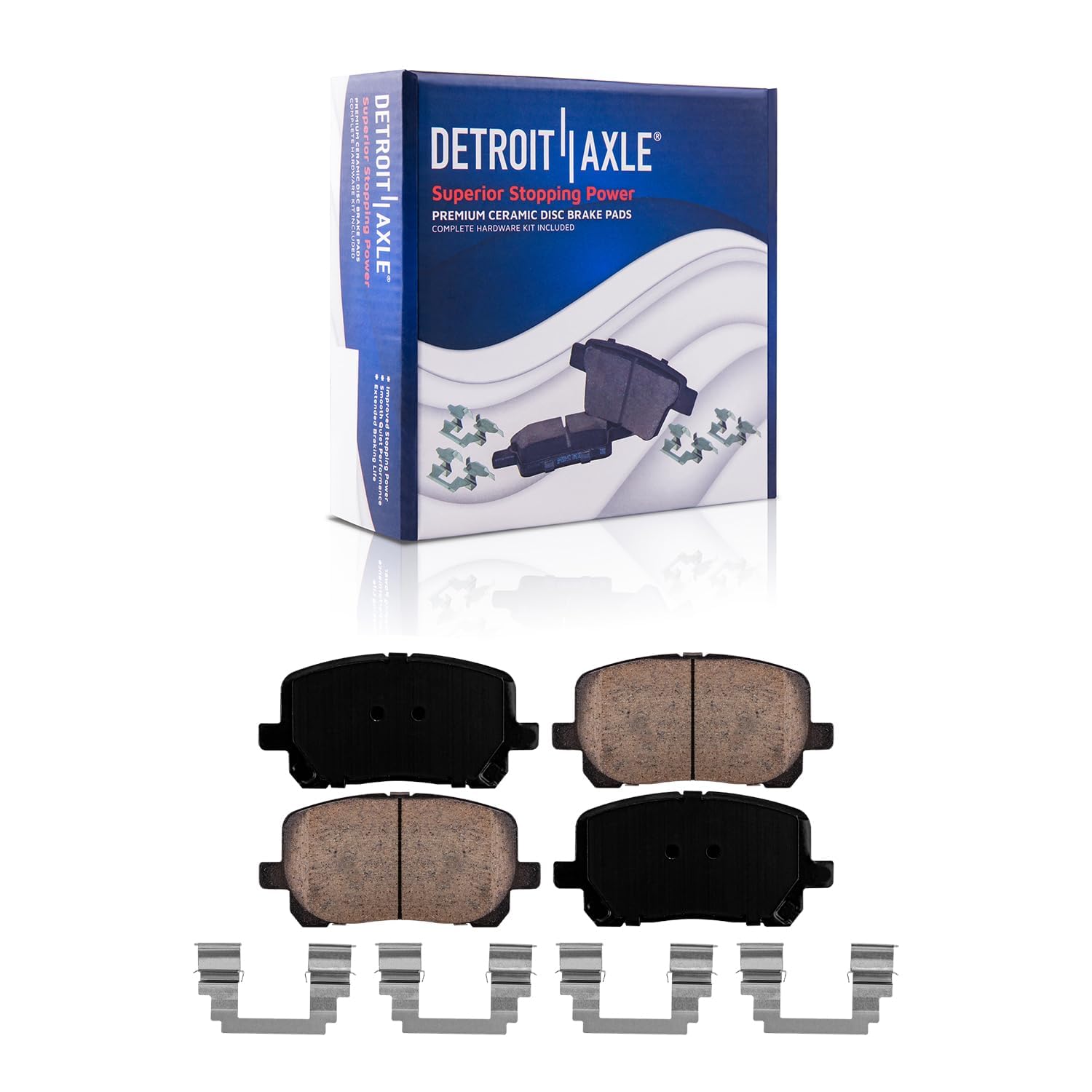 Detroit Axle - Front Rotors Brake Pads for 2003-2008 Toyota Corolla Matrix Vibe - 5