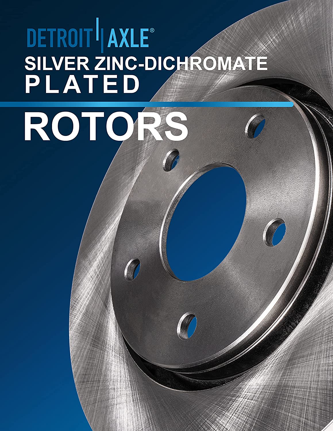Detroit Axle - Front Disc Rotors Ceramic Brake Pads for 2006-2015 Lexus IS250 - 6