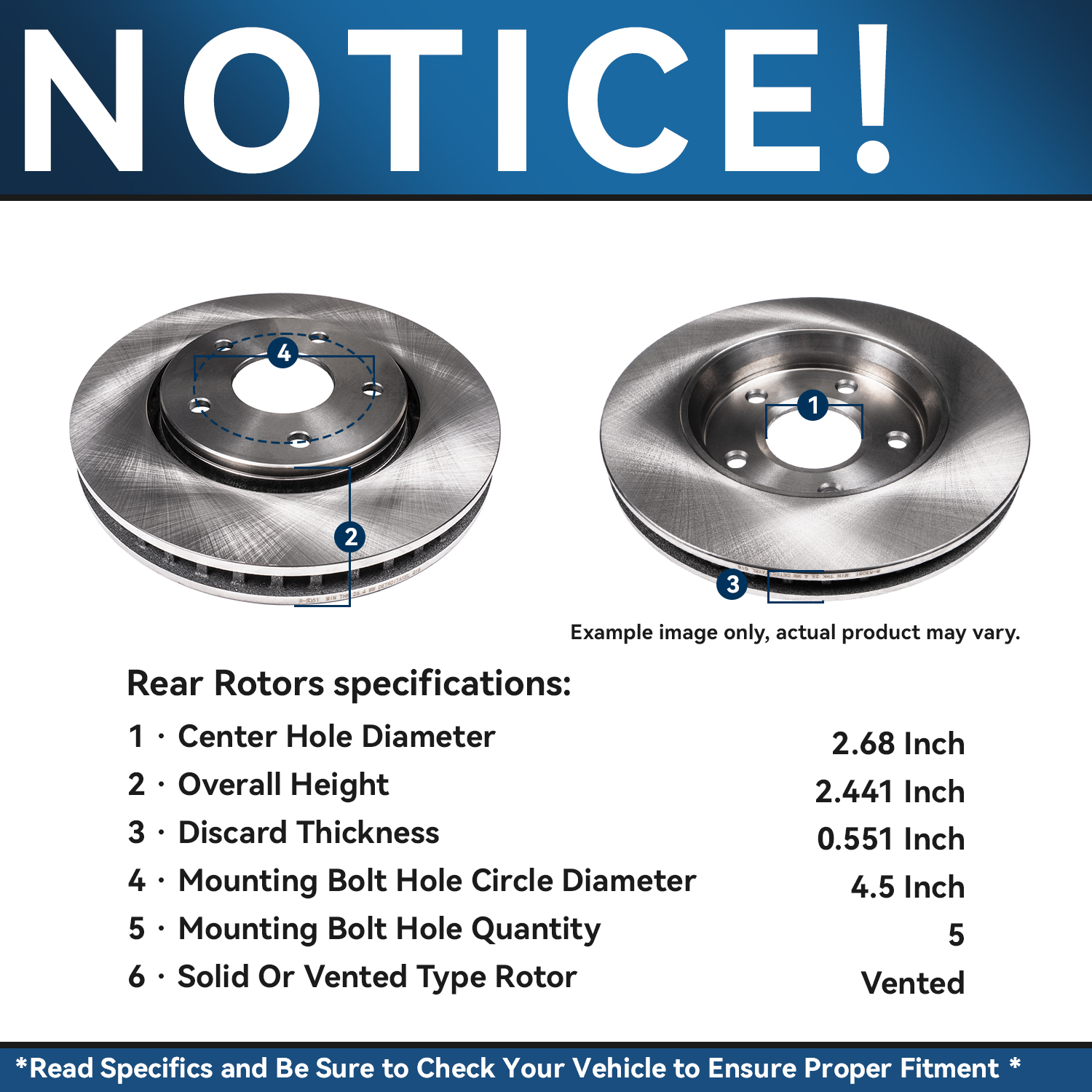 Detroit Axle - Rear Disc Rotors Brake Pads for Nissan Pathfinder FX35 FX37 FX45 - 8