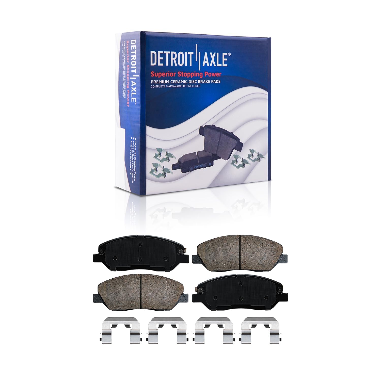 Detroit Axle - Front Disc Rotors Brake Pads for Kia Sedona Hyundai Entourage - 5