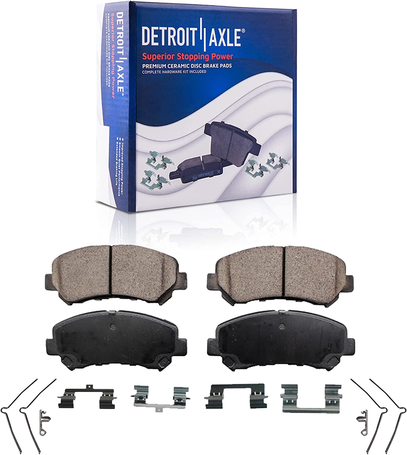 Detroit Axle - Front Brake Rotors Pads Kit for 2009 - 2014 2016 - 2017 Maxima - 5