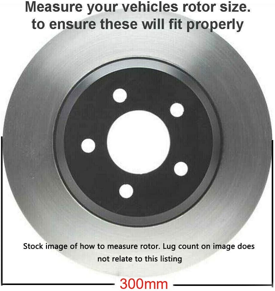 Detroit Axle - 300mm Front Disc Brake Rotors for Hyundai Santa Fe Kia Sorento - 7