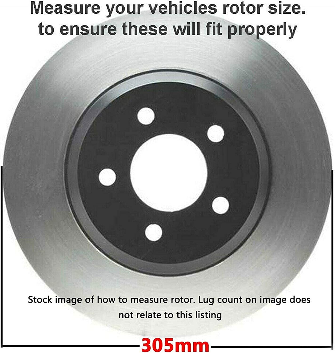 Detroit Axle - Rear Rotors Brake Pads for Dodge Journey Routan Town Country - 6