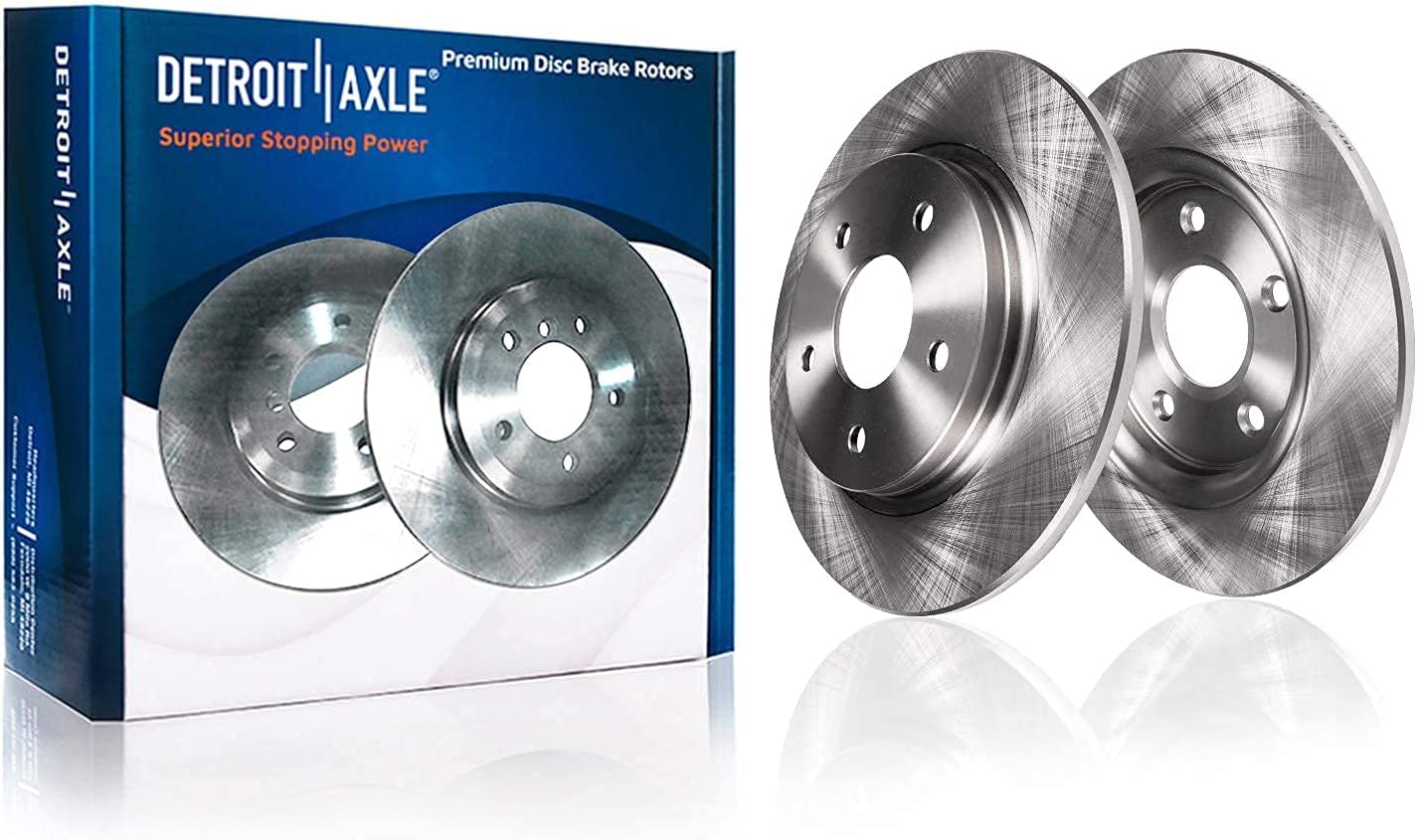 Detroit Axle - Rear Rotors Brake Pads for Dodge Journey Routan Town Country - 4