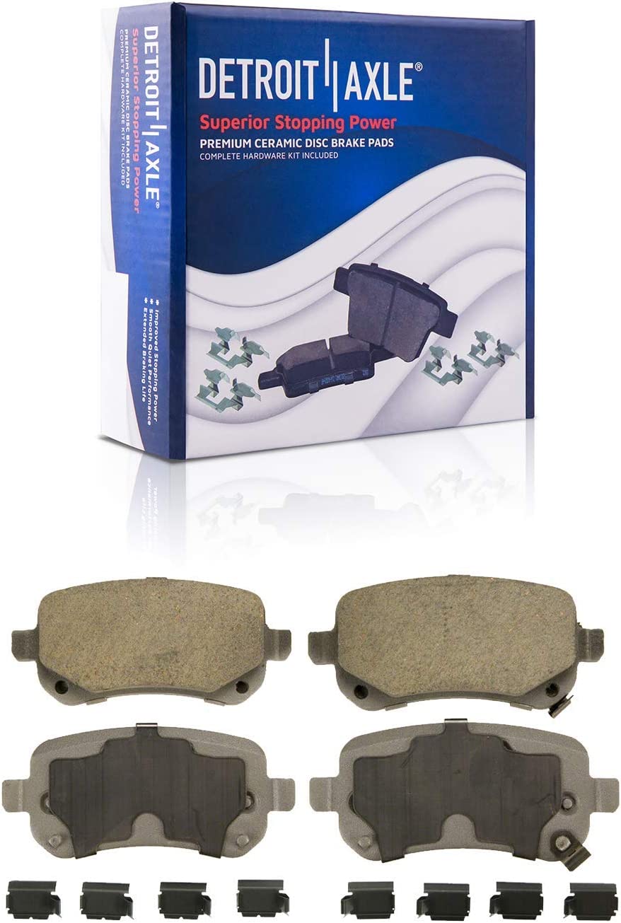 Detroit Axle - Rear Rotors Brake Pads for Dodge Journey Routan Town Country - 5