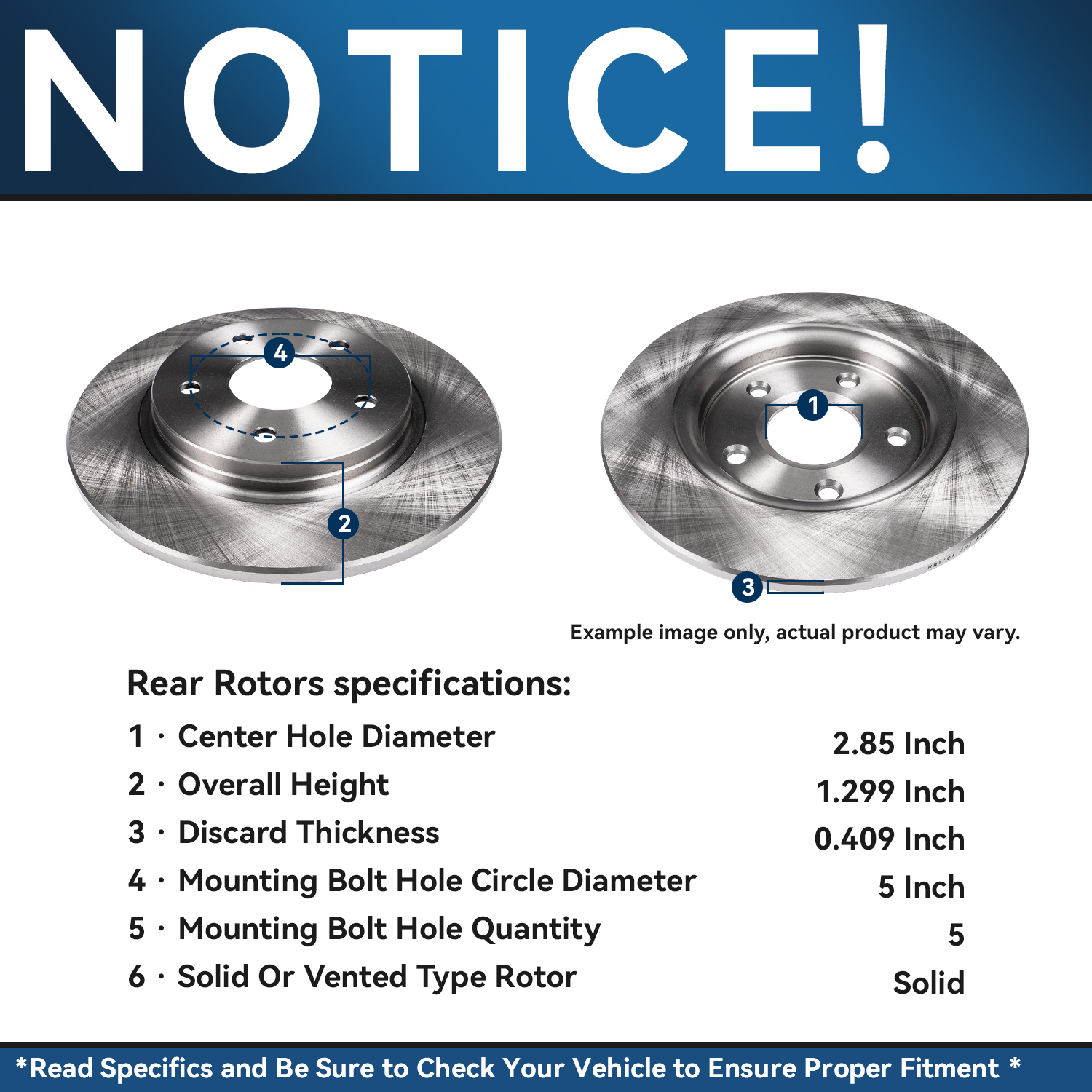 Detroit Axle - 305mm Rear Rotors Brake Pads for Grand Caravan Town Country - 9
