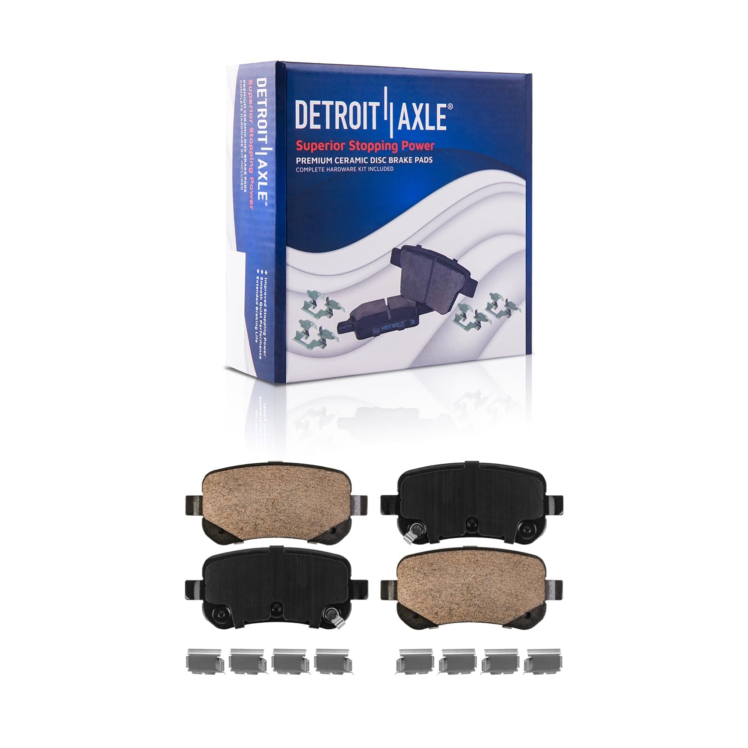 Detroit Axle - 305mm Rear Rotors Brake Pads for Grand Caravan Town Country - 5