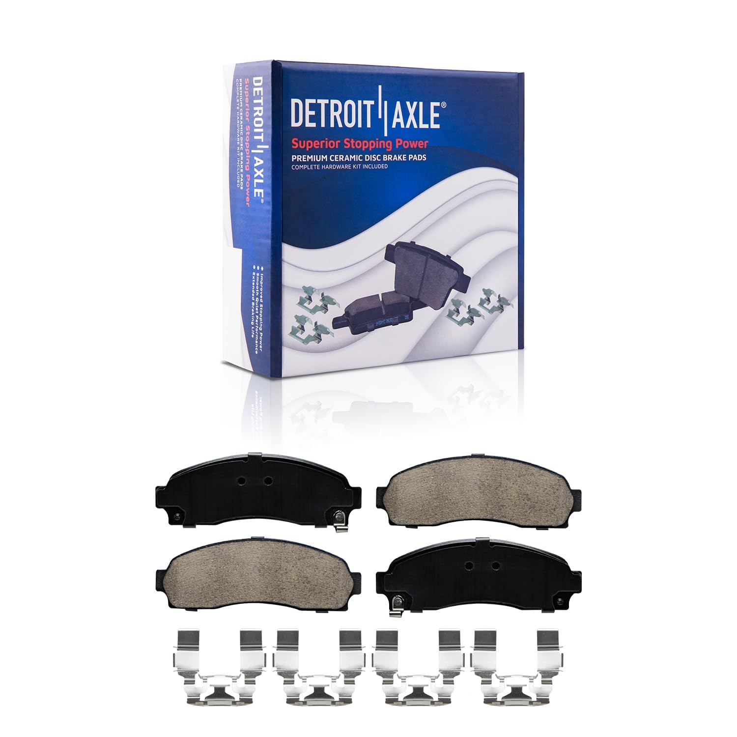 Detroit Axle - 287mm Front Rotors Brake Pads for Ford Ranger B4000 B2300 B3000 - 5