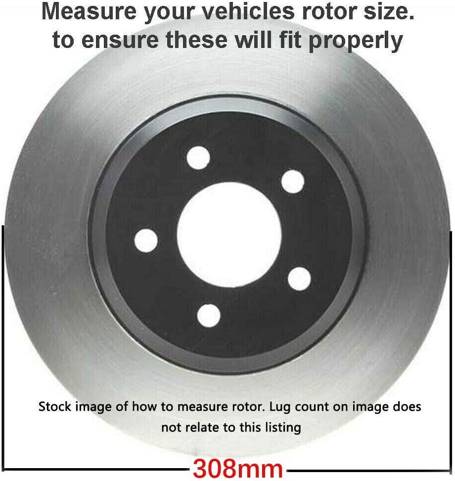 Detroit Axle - 4WD Front Brake Rotors for 1997-2002 Expedition Lincoln Navigator - 6